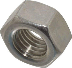 Value Collection - 5/16-24 UNF Stainless Steel Right Hand Hex Nut - 1/2" Across Flats, 7/64" High, Uncoated - Eagle Tool & Supply