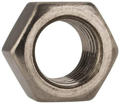 Value Collection - 3/8-24 UNF Stainless Steel Right Hand Hex Nut - 9/16" Across Flats, 21/64" High, Uncoated - Eagle Tool & Supply