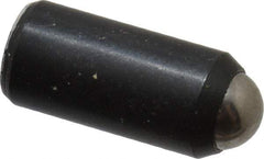 Gibraltar - 0.525" Body Length x 1/4" Body Diam, 1.5 Lb Init to 3.5 Lb Final End Force, Steel Press Fit Ball Plunger - 3/16" Ball Diam, 0.07" Max Ball Reach, +0.0010; +0.0020" Tolerance - Eagle Tool & Supply