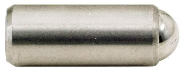 Gibraltar - 0.44" Body Length x 3/16" Body Diam, 4 Lb Init to 10 Lb Final End Force, Stainless Steel Press Fit Ball Plunger - 5/32" Ball Diam, 0.058" Max Ball Reach, +0.0010; +0.0020" Tolerance - Eagle Tool & Supply