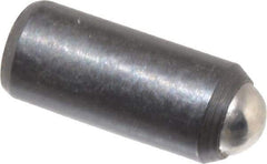 Gibraltar - 0.284" Body Length x 1/8" Body Diam, 0.75 Lb Init to 2.5 Lb Final End Force, Steel Press Fit Ball Plunger - 0.093" Ball Diam, 0.035" Max Ball Reach, +0.0010; +0.0020" Tolerance - Eagle Tool & Supply