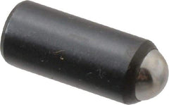 Gibraltar - 11/16" Body Length x 5/16" Body Diam, 4 Lb Init to 10 Lb Final End Force, Steel Press Fit Ball Plunger - 1/4" Ball Diam, 0.09" Max Ball Reach, +0.0010; +0.0020" Tolerance - Eagle Tool & Supply