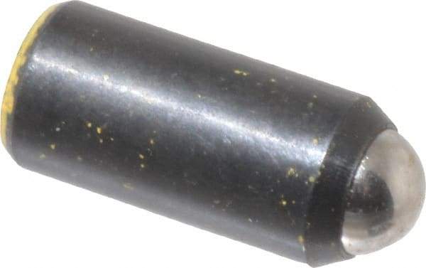 Gibraltar - 0.525" Body Length x 1/4" Body Diam, 6 Lb Init to 13 Lb Final End Force, Steel Press Fit Ball Plunger - 3/16" Ball Diam, 0.07" Max Ball Reach, +0.0010; +0.0020" Tolerance - Eagle Tool & Supply
