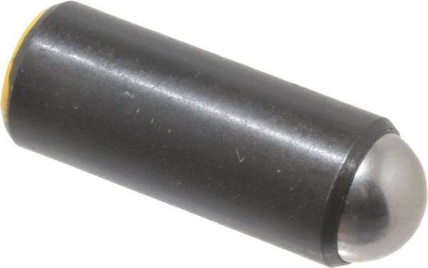 Gibraltar - 1.218" Body Length x 1/2" Body Diam, 12 Lb Init to 23 Lb Final End Force, Steel Press Fit Ball Plunger - 7/16" Ball Diam, 0.161" Max Ball Reach, +0.0010; +0.0020" Tolerance - Eagle Tool & Supply