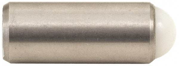 Gibraltar - 1.218" Body Length x 1/2" Body Diam, 12 Lb Init to 23 Lb Final End Force, Stainless Steel Press Fit Ball Plunger - 7/16" Ball Diam, 0.161" Max Ball Reach, +0.0010; +0.0020" Tolerance - Eagle Tool & Supply