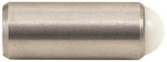 Gibraltar - 1.218" Body Length x 1/2" Body Diam, 4 Lb Init to 9 Lb Final End Force, Steel Press Fit Ball Plunger - 7/16" Ball Diam, 0.161" Max Ball Reach, +0.0010; +0.0020" Tolerance - Eagle Tool & Supply