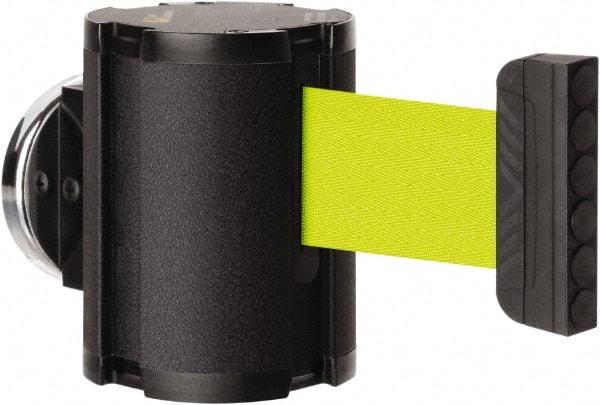 Lavi Industries - 3-1/2" High x 2-1/2" Long x 2-1/2" Wide Magnetic Wall Mount Barrier - Aluminum, Powdercoat Finish, Black, Use with Magnetic Wall Mount Barriers - Eagle Tool & Supply