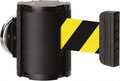 Lavi Industries - 3-1/2" High x 2-1/2" Long x 2-1/2" Wide Magnetic Wall Mount Barrier - Aluminum, Powdercoat Finish, Black, Use with Magnetic Wall Mount Barriers - Eagle Tool & Supply