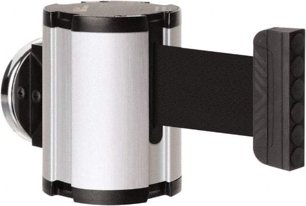 Lavi Industries - 3-1/2" High x 2-1/2" Long x 2-1/2" Wide Magnetic Wall Mount Barrier - Aluminum, Satin Chrome Finish, Satin Aluminum, Use with Magnetic Wall Mount Barriers - Eagle Tool & Supply