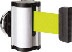 Lavi Industries - 3-1/2" High x 2-1/2" Long x 2-1/2" Wide Magnetic Wall Mount Barrier - Aluminum, Satin Chrome Finish, Satin Aluminum, Use with Magnetic Wall Mount Barriers - Eagle Tool & Supply