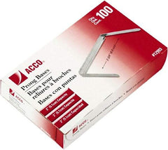 ACCO - 100 Piece Paper File Fasteners - 2" Long - Eagle Tool & Supply