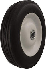 Marathon Industries - 8 Inch Diameter x 1-3/4 Inch Wide, Rubber Caster Wheel - 225 Lb. Capacity, 1-3/8 Inch Hub Length, 1/2 Inch Axle Diameter - Eagle Tool & Supply