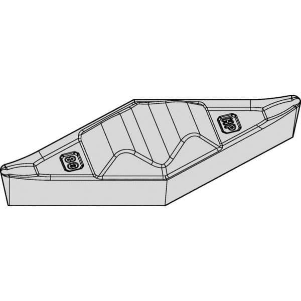 Kennametal - VPGR331, K313 Grade Carbide Profiling Insert - Uncoated, 35° Incl Angle, Diamond, 0.654" Side Length, 3/16" Thick, 0.4mm Corner Radius, 9.52mm Inscribed Circle - Eagle Tool & Supply