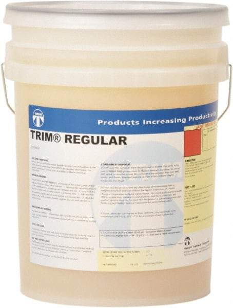 Master Fluid Solutions - Trim Regular, 5 Gal Pail Cutting & Grinding Fluid - Synthetic, For Cutting, Grinding - Eagle Tool & Supply