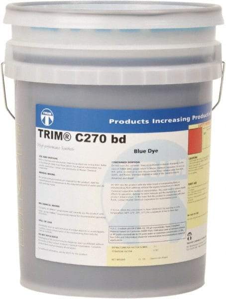 Master Fluid Solutions - Trim C270 bd, 5 Gal Pail Cutting & Grinding Fluid - Synthetic, For Cutting, Grinding - Eagle Tool & Supply