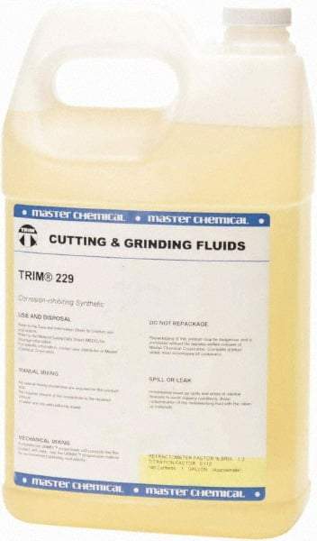 Master Fluid Solutions - Trim 229, 1 Gal Bottle Cutting Fluid - Synthetic - Eagle Tool & Supply