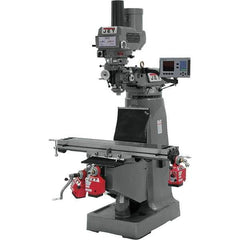 Jet - Knee Milling Machines Spindle Speed Control: Electronic Variable Speed Table Length (Inch): 9 - Eagle Tool & Supply