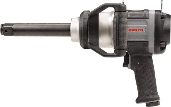 Proto - 1" Drive, 5,000 RPM, 2,500 Ft/Lb Torque Impact Wrench - Pistol Grip Handle, 900 IPM, 12 CFM, 90 psi, 1/2" NPT Inlet - Eagle Tool & Supply