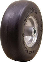 Marathon Industries - 3-19/64" Wide x 9" High x 4" Deep Smooth Flat Free Hand Truck Tire - 300 Lb Load Capacity - Eagle Tool & Supply