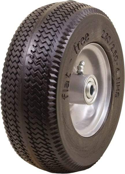 Marathon Industries - 3-1/64" Wide x 8-1/2" High x 4" Deep Sawtooth Flat Free Hand Truck Tire - 275 Lb Load Capacity - Eagle Tool & Supply