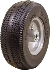 Marathon Industries - 3-1/64" Wide x 8-1/2" High x 4" Deep Sawtooth Flat Free Hand Truck Tire - 275 Lb Load Capacity - Eagle Tool & Supply