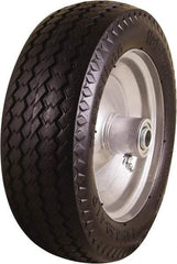 Marathon Industries - 3-19/64" Wide x 10-1/2" High x 4" Deep Flat Free Hand Truck Tire - 300 Lb Load Capacity - Eagle Tool & Supply