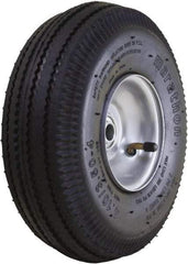 Marathon Industries - 3-19/64" Wide x 10-1/2" High x 4" Deep Sawtooth Pneumatic Hand Truck Tire - 300 Lb Load Capacity - Eagle Tool & Supply