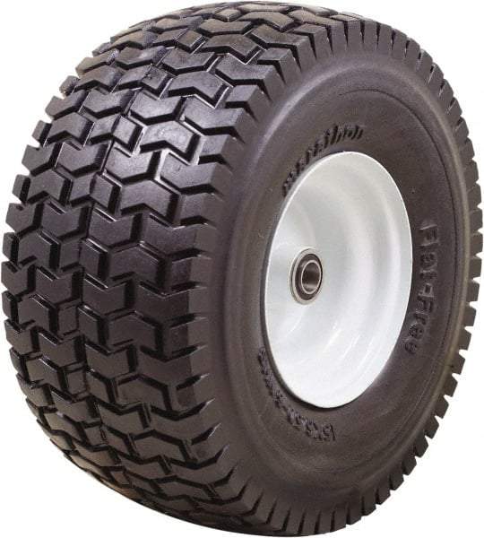 Marathon Industries - 6-7/64" Wide x 15" High x 7" Deep Turf Flat Free Hand Truck Tire - 500 Lb Load Capacity - Eagle Tool & Supply