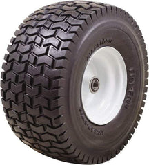 Marathon Industries - 6-7/64" Wide x 15" High x 7" Deep Turf Flat Free Hand Truck Tire - 500 Lb Load Capacity - Eagle Tool & Supply