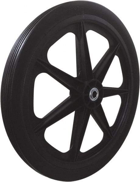 Marathon Industries - 1-27/32" Wide x 20" High x 2" Deep Flat Free Hand Truck Tire - 250 Lb Load Capacity - Eagle Tool & Supply