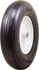 Marathon Industries - 3-45/64" Wide x 15-1/2" High x 4" Deep Flat Free Hand Truck Tire - 500 Lb Load Capacity - Eagle Tool & Supply