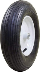 Marathon Industries - 3-25/64" Wide x 15-1/2" High x 4" Deep Pneumatic Hand Truck Tire - 400 Lb Load Capacity - Eagle Tool & Supply
