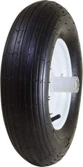 Marathon Industries - 3-25/64" Wide x 15-1/2" High x 6" Deep Pneumatic Hand Truck Tire - 400 Lb Load Capacity - Eagle Tool & Supply