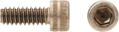 Made in USA - #10-24 UNC Hex Socket Drive, Socket Cap Screw - Grade A-286 Alloy Steel, Passivated Finish, Fully Threaded, 7/8" Length Under Head - Eagle Tool & Supply