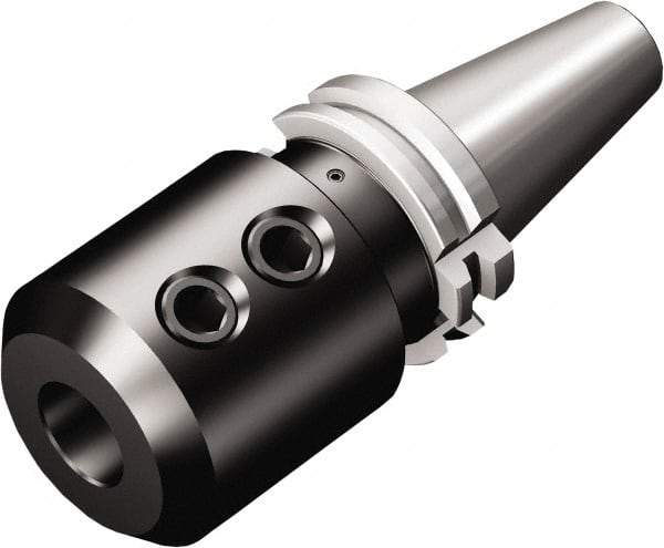 Sandvik Coromant - 25;50;50 System Size, Modular Tool Holding System Adapter - 3-15/16" Projection, 65mm Body Diam, 7.9449" OAL, Through Coolant - Exact Industrial Supply