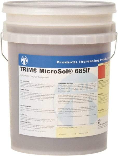 Master Fluid Solutions - Trim MicroSol 685lf, 5 Gal Pail Cutting & Grinding Fluid - Semisynthetic - Eagle Tool & Supply