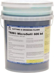 Master Fluid Solutions - Trim MicroSol 606 bd, 5 Gal Pail Cutting & Grinding Fluid - Semisynthetic - Eagle Tool & Supply