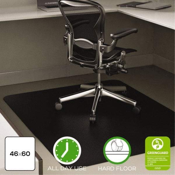 Deflect-o - 53" Long x 45" Wide, Chair Mat - Rectangular, Straight Edge Style - Eagle Tool & Supply