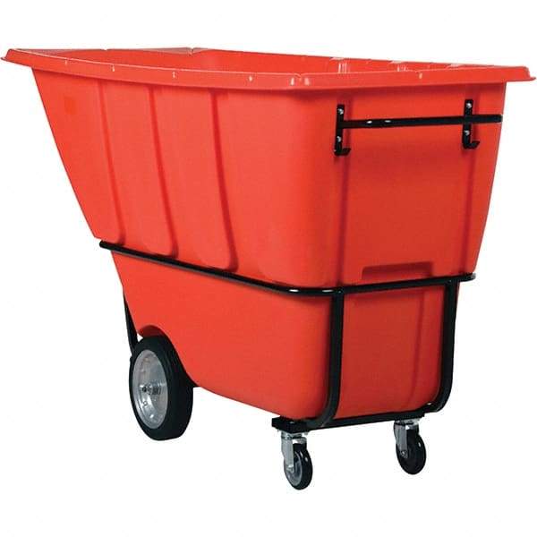 Vestil - 2,100 Lb Load Capacity, Polyethylene Tilt Truck - 32" Wide x 73" Long x 43" High - Eagle Tool & Supply