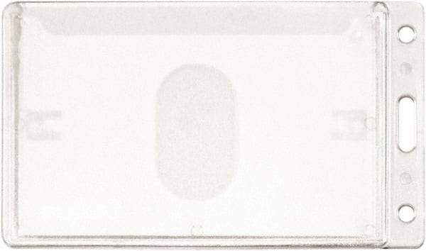 ADVANTUS - Cord Mounted Badge Holder - Clear - Eagle Tool & Supply