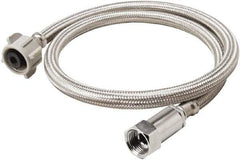 B&K Mueller - 3/8" Compression Inlet, 7/8" Ballcock Outlet, Stainless Steel Toilet Connector - Use with Toilets - Eagle Tool & Supply