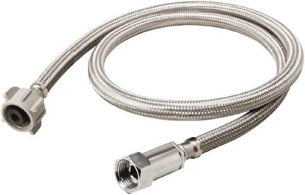 B&K Mueller - 3/8" Compression Inlet, 7/8" Ballcock Outlet, Stainless Steel Toilet Connector - Use with Toilets - Eagle Tool & Supply