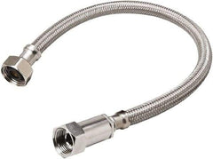 B&K Mueller - 1/2" Compression Inlet, 1/2" FIP Outlet, Stainless Steel Faucet Connector - Use with Faucets - Eagle Tool & Supply