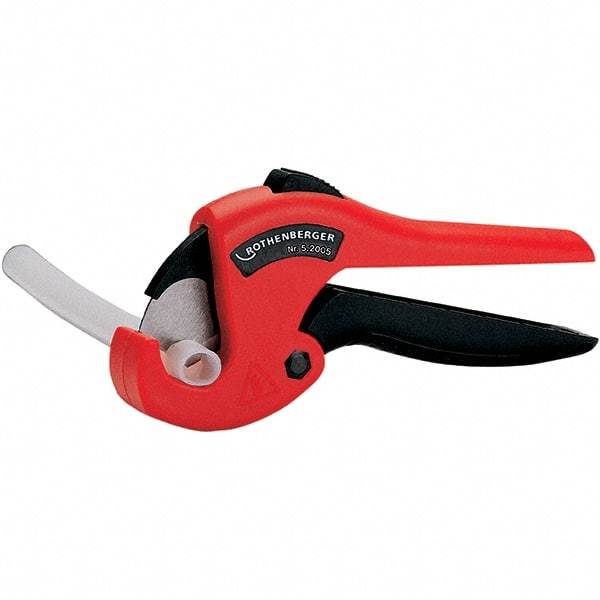 Rothenberger - 1" Pipe Capacity, Tube & Pipe Cutter - Cuts Plastic, PVC, CPVC, 8" OAL - Eagle Tool & Supply