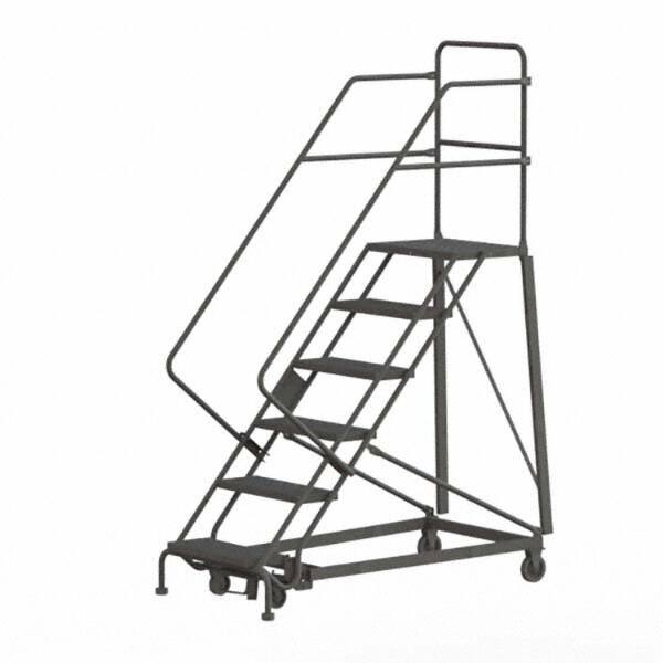 TRI-ARC - Rolling & Wall Mounted Ladders & Platforms Type: Stairway Slope Ladder Style: Rolling Safety Ladder - Eagle Tool & Supply