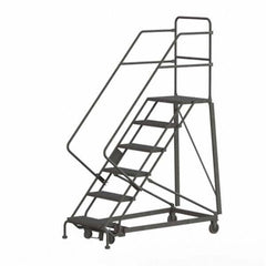 TRI-ARC - Rolling & Wall Mounted Ladders & Platforms Type: Stairway Slope Ladder Style: Rolling Safety Ladder - Eagle Tool & Supply
