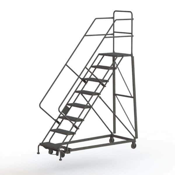 TRI-ARC - Rolling & Wall Mounted Ladders & Platforms Type: Stairway Slope Ladder Style: Rolling Safety Ladder - Eagle Tool & Supply