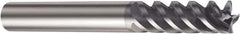 Sandvik Coromant - 5/16", 4 Flute, Solid Carbide, 1/64" Corner Radius End Mill - 3-1/2" OAL, 50° Helix, 5/8" LOC - Eagle Tool & Supply