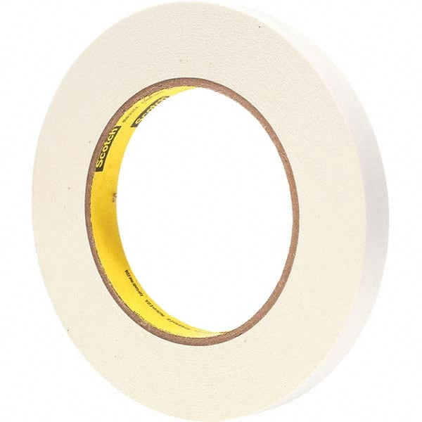 3M - 1/2" Wide x 60 Yd Long x 6.7 mil White Paper Masking Tape - Eagle Tool & Supply