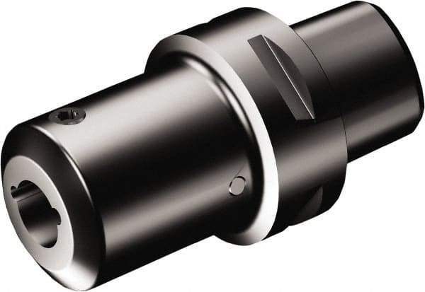 Sandvik Coromant - C6;4 System Size, Modular Tool Holding System Adapter - 95mm Projection, 21mm Body Diam, 133mm OAL, Through Coolant - Exact Industrial Supply